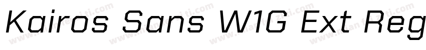 Kairos Sans W1G Ext Regular字体转换